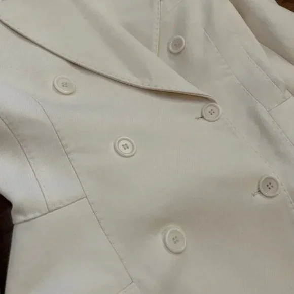 NWT Zara Woman Collection Double Breasted  Blazer With Shoulder Pads - Picture 10 of 15